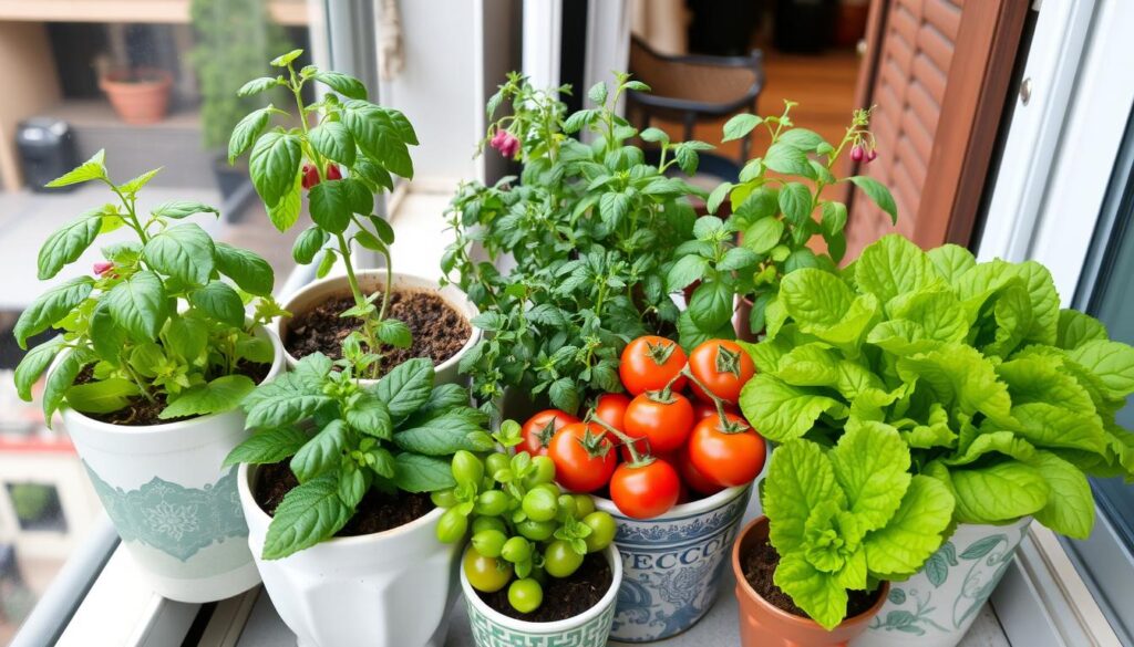 plantas para horta em vasos