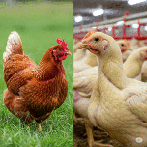 Frango Caipira vs. Frango de Corte
