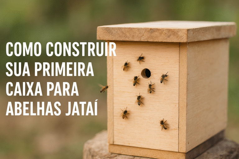 Como construir sua primeira caixa para abelhas Jataí