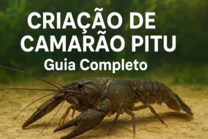criação de camarão pitu