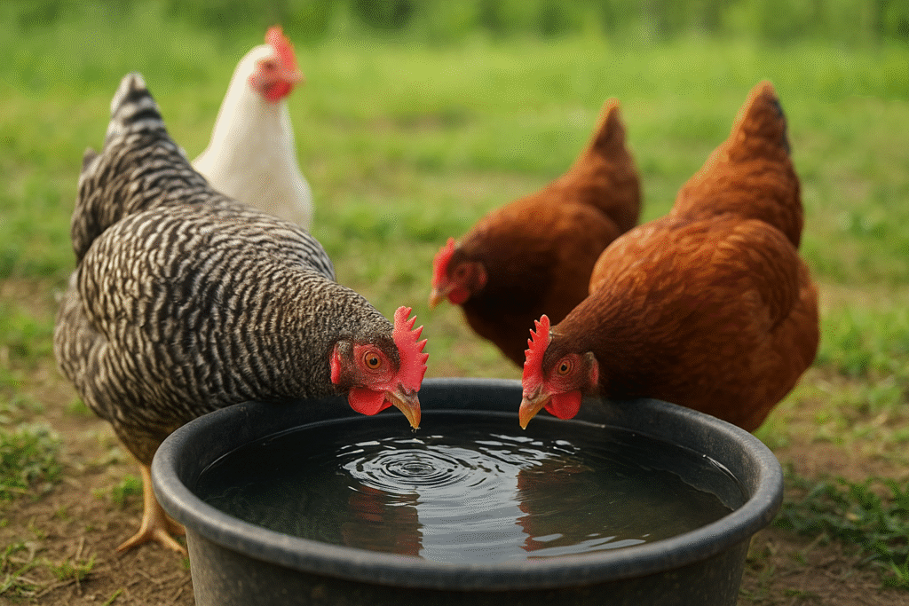 o que colocar na água das galinhas para evitar doenças